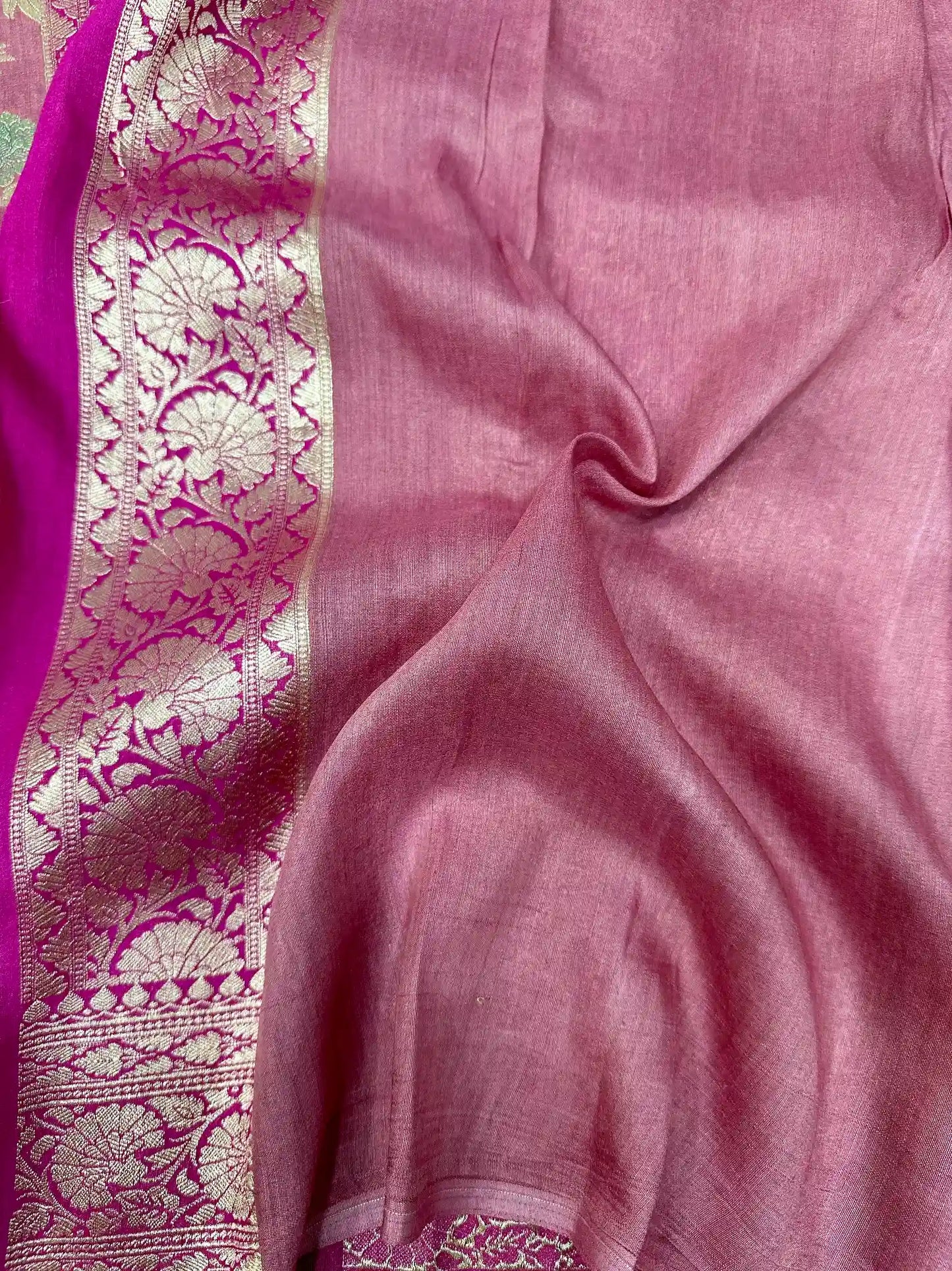 Rangkat Dyed Munga Silk Banarasi Saree