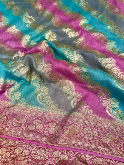 Rangkat Leheriya Design Munga Silk Saree